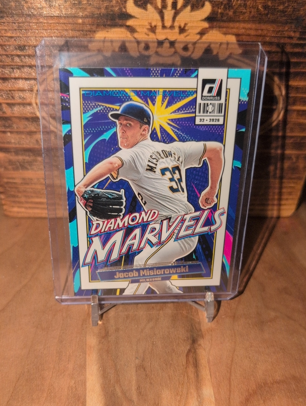 2026 Donruss Jacob Misiorowski Diamond Marvels Rookie Card Brewers
